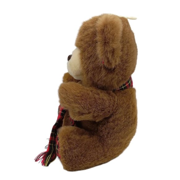 DanDee Special Touch Plush Teddy Bear With Tartan Plaid Scarf Ears Hands Feet - Picture 12 of 12